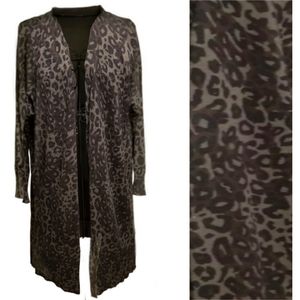 New Animal Print Cardigan / Duster